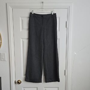 White House Black Market Black and White Textured Pants